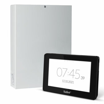 INTEGRA 64 Plus pack met 16 (3EOL) zones t.b.v. anti-mask, zwart INT-TSH2 7&quot; touchscreen bediendeel en IP module